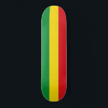 Skate Bandeira Rastafarian Rasta Etiópia<br><div class="desc">As cores vermelha, verde e amarela representam a bandeira do Rastafarianismo, mas são também uma bandeira da Etiópia. Aqui está um presente rasta de alta qualidade e um design excelente para todos os rastafarianos. Visite nossa loja para encontrar presentes mais legal no rasta e outras ideias de presentes no mundo....</div>