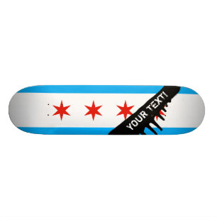 Skate Bandeira tradicional de Chicago