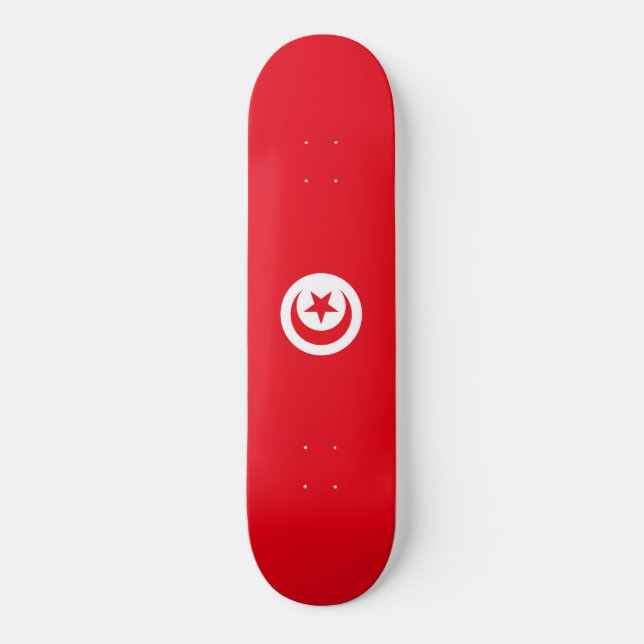 Skate Bandeira Tunisina (Tunísia) (Crescente Islâmica) (Frente)