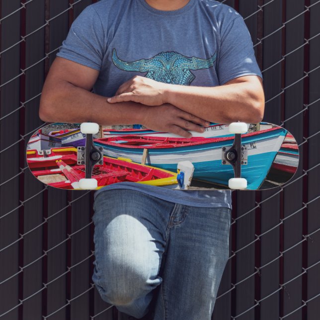 Skate Barcos de Pesca Coloridos, Cabo Verde (Ao ar livre 3)