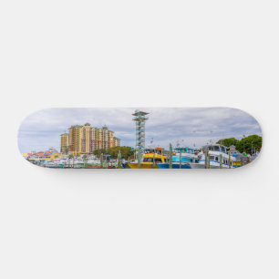 Skate Barcos Estacionados Destin Flórida Harbour Skatebo
