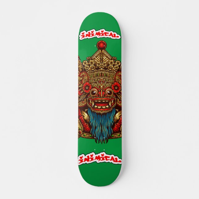 Skate Barong Mask Deck Inimical (Frente)