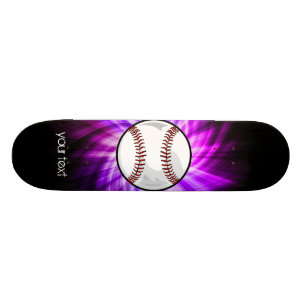 Skate Basebol roxo; Softball
