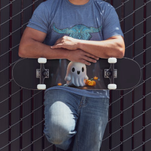 Skate Bebê Fantasma Caráter de Dia das Bruxas