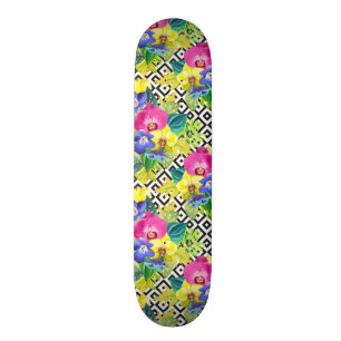 Skate Begónia e folhas de palmeira da orquídea