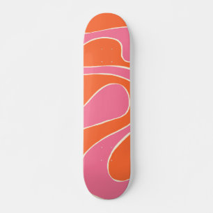 Skate Bei e Fluxo 2 em Rosa, Laranja e Creme