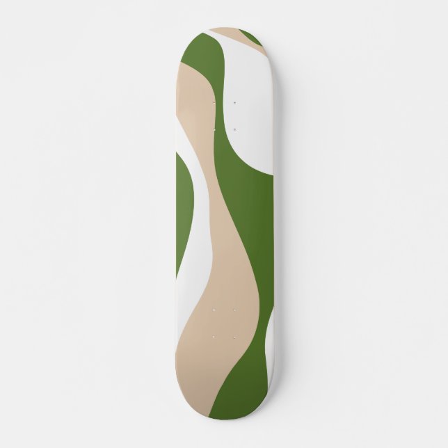 Skate Bei e Fluxo 4 - Branco, Areia e Verde Palm (Frente)