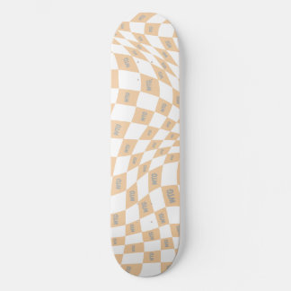 Skate beige e retrô moderno de cinzas