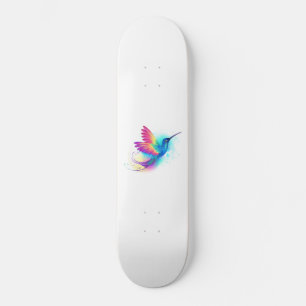 Skate Beija-flor Arco-íris Exótico