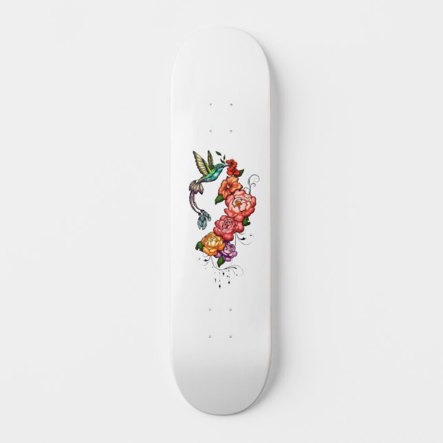Skate Beija-flor Floral (Frente)