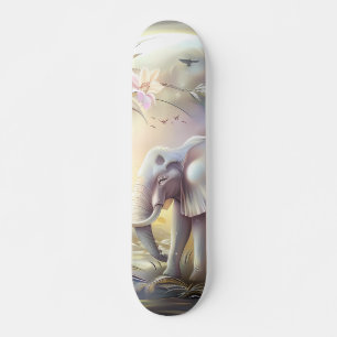 Skate Bela Fantasia Elefante em Escala de Cinza