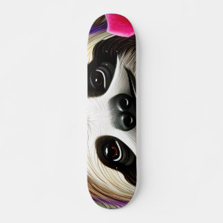 Skate Bela Lama Feliz Com Flores
