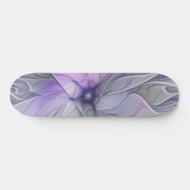 Skate Beleza Impressionante Flor de Arte Fractal Abstrat