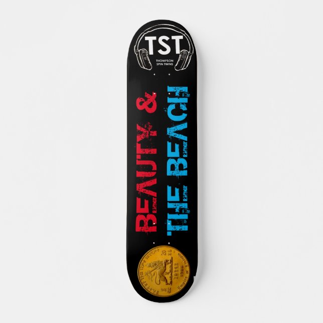 Skate BELLEZA & A PRAIA Skateboard, Deck 7¾" (Frente)