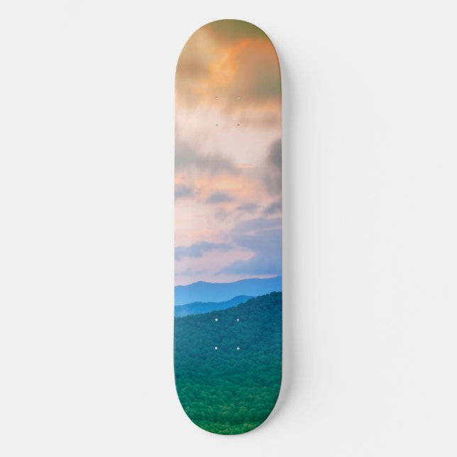 Skate Belo céu, nuvens vermelhas (Frente)