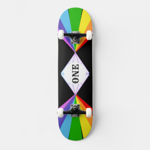 Skate Belo Diamante & Arco-íris