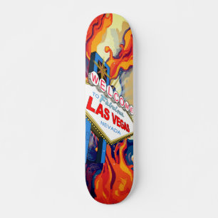 Skate Bem-vindo ao Fabuloso Letreiro de Las Vegas Nevada