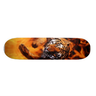 Skate Bengal-Tigre-Saltar-Chamas