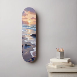 Skate Big Sur, Pintura Artística Costeira da Califórnia