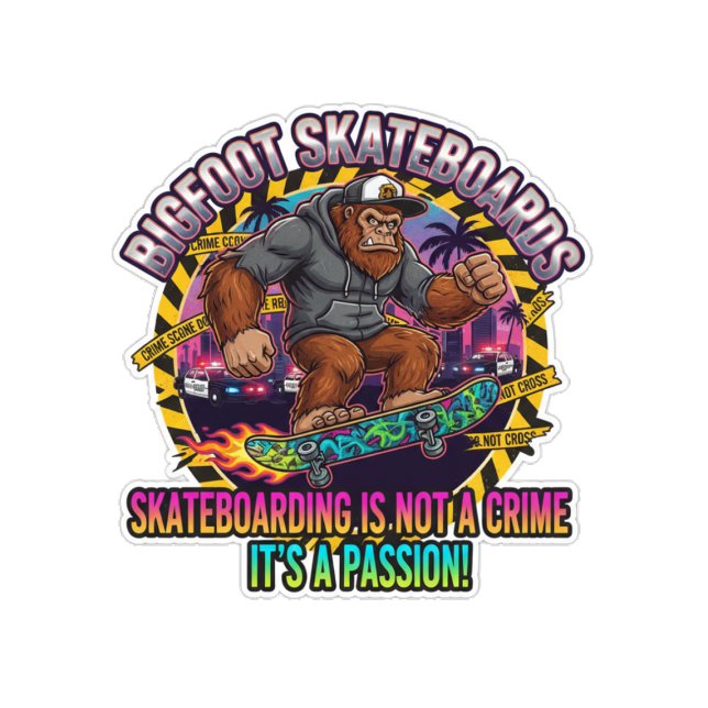 Skate Bigfoot Skateboards-Skateboarding Is Not a Crime  (Criador carregado)