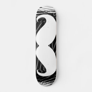 Skate Bigode branco engraçado