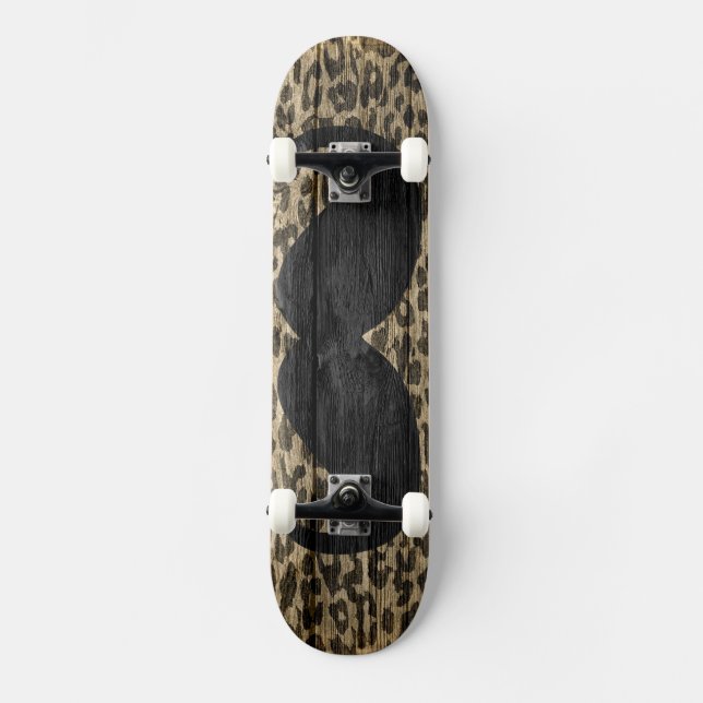 Skate Bigode Leopardo Vintage #6 (Frente)