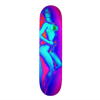 Skate Biquini de néon da praia