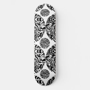Skate "Bird Creature" B&W Abstract