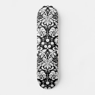 Skate Black and white damask pattern