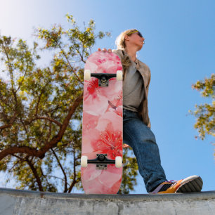 Skate Bliss do Flor de Cereja da Aquarela