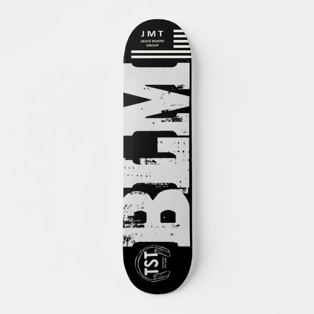 Skate BLM BLACK LIVES MATTER Skateboard, deck de 7 ¾" (Frente)