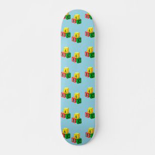 Skate blocos alfabéticos abéticos