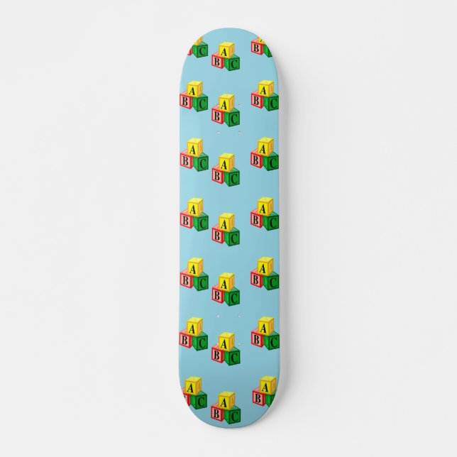 Skate blocos alfabéticos abéticos (Frente)