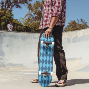 Skate Blue Bavaria Rhombus Flag Pattern