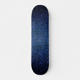 Skate Blue Glitter Sequin Disco - Quadro Escolar Antigo