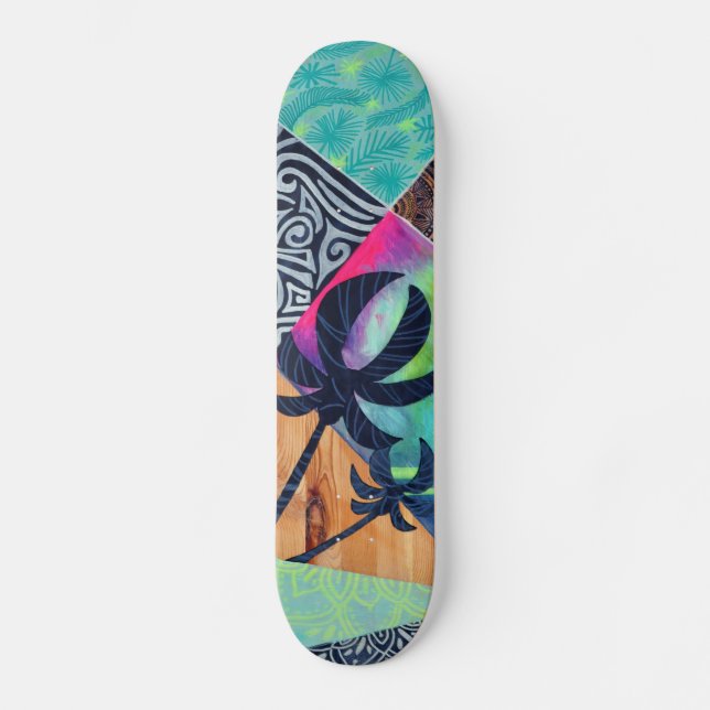Skate board tropical (Frente)
