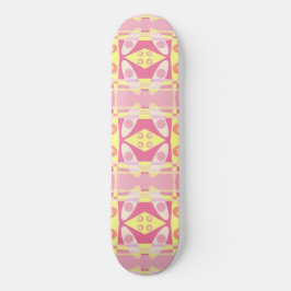 Skate Bohemian Chintz 24 Bubblegum Amarelo Rosa