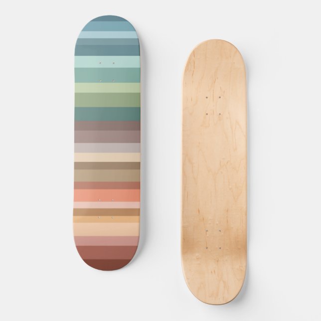 Skate Boho Modern Chic Stripes (Frente)