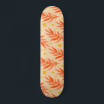 Skate Boho Orange Tropical Sai Aestética de Plantas Selv<br><div class="desc">Este skate legal com folhas tropicais de palma daria um presente maravilhoso para alguém que ama estética boho!</div>