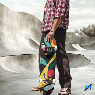 Skate Bold Organic Flow - Minimalista Abstrato Moderno