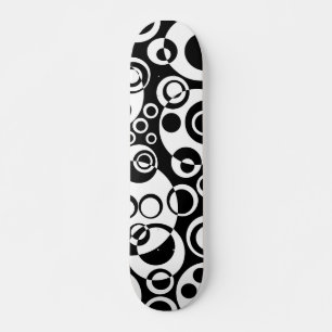 Skate Bolhas de abstrato 01 - B/W - Retrospectiva
