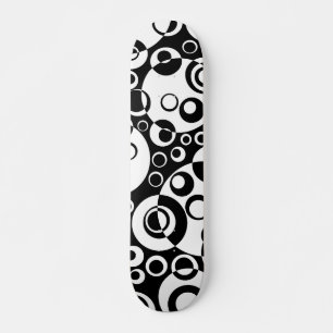 Skate Bolhas de abstrato 02 - B/W - Retrospectiva