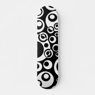 Skate Bolhas de abstrato 04 - B/W - Retrospectiva