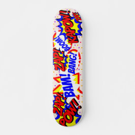 Skate Bolhas de Fala Personalizadas de Quadrinhos Pontos