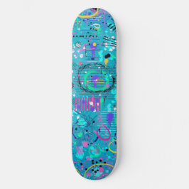 Skate Bolhas Oceânicas: Arte Maximalista