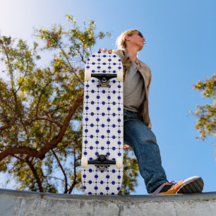 Skate Bolinhas Azuis marinho, Padrão de Bolinhas, Pontos