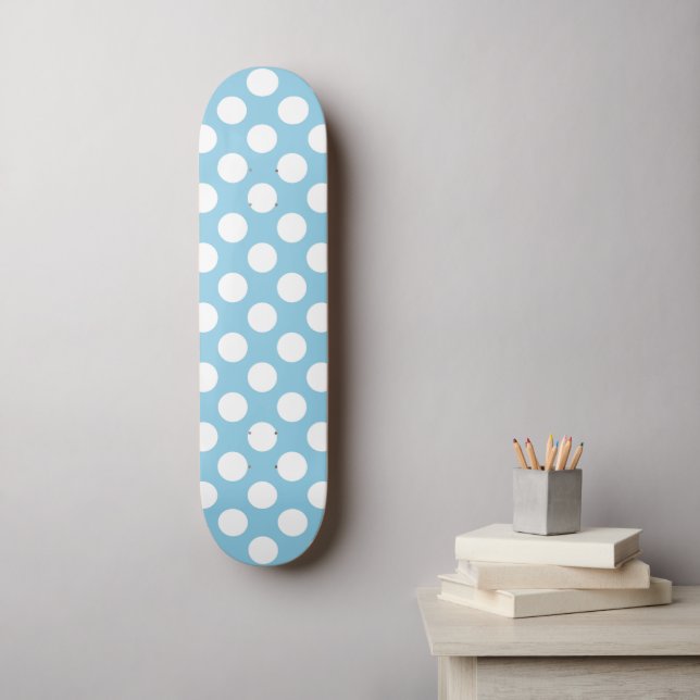 Skate Bolinhas azuis, Padrão de Bolinhas, Pontos, pontos (Arte de parede)