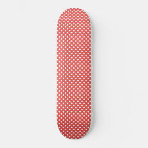 Skate Bolinhas brancas e vermelhas