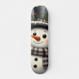 Skate Bonito boneco de Natal/Neve de inverno