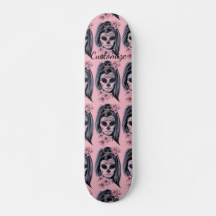 Skate Bonito máscara de carnaval, mulher crânio Thunde